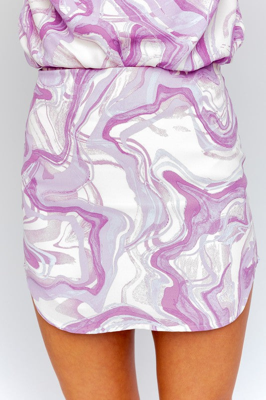 Dolphin Hem Mini Skirt