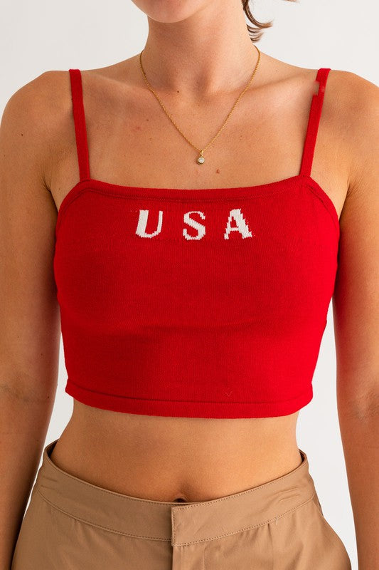 USA Knit Tank Top