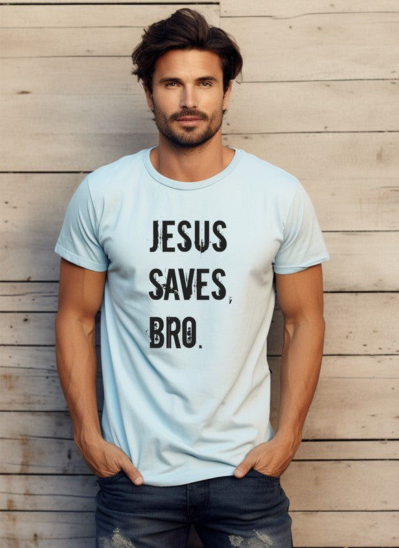 Jesus Saves Bro Graphic Tee