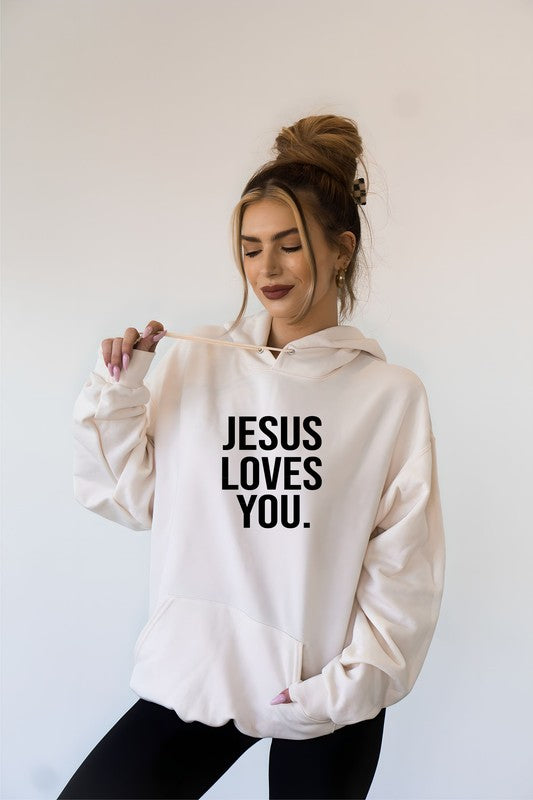Jesus Loves You Softest Ever Graphic Hoodie