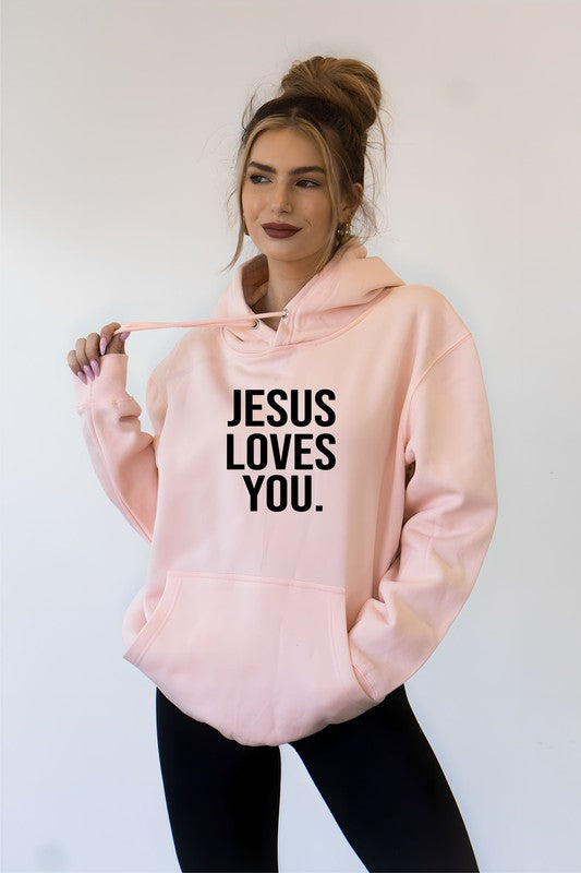 Jesus Loves You Softest Ever Graphic Hoodie