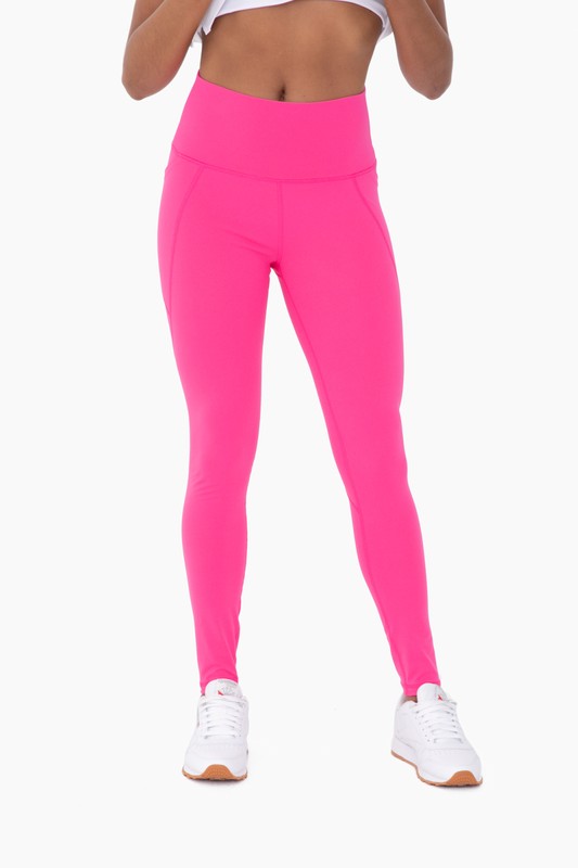 Tapered Band Essential Solid Highwaist Leggings