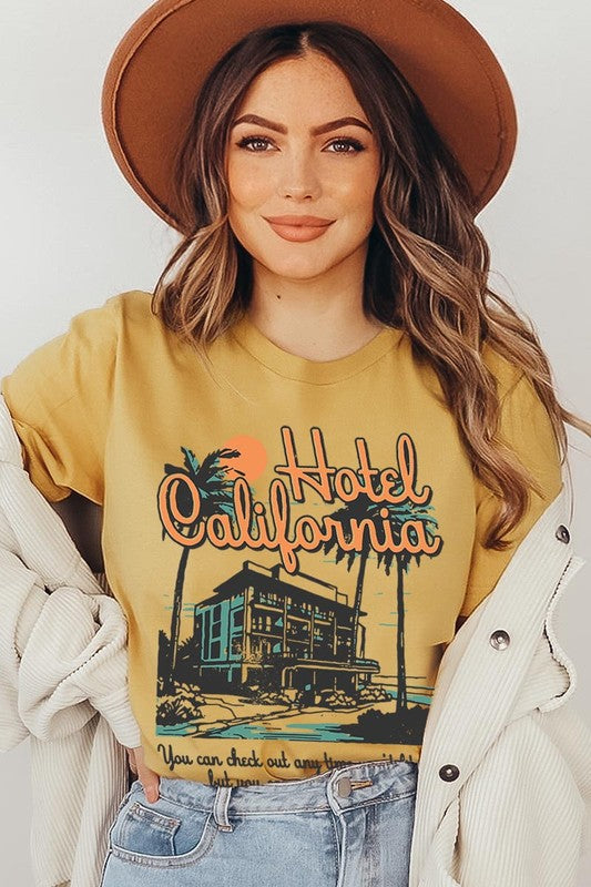 Hotel California Beach Summer Graphic T Shirts