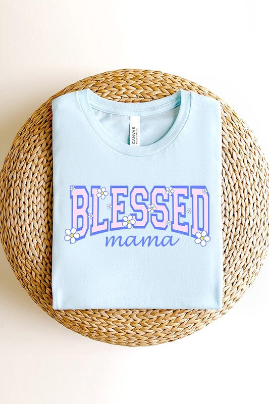 Blessed Mama Mothers Day Graphic T Shirts