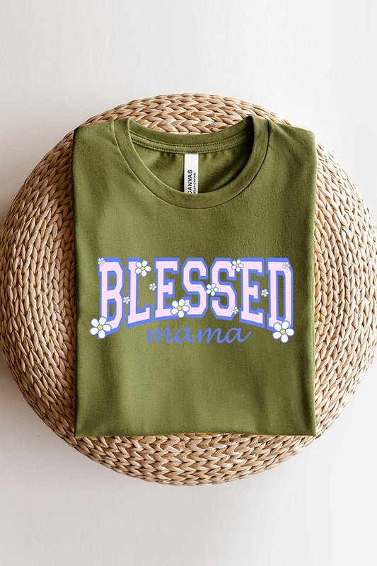 Blessed Mama Mothers Day Graphic T Shirts