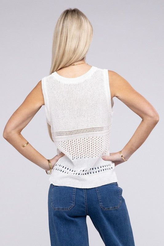 Hole Knitted Vest
